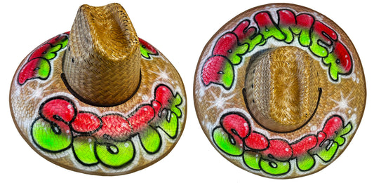 Sister Dreamer Gardening Hat - Red, Black, Green