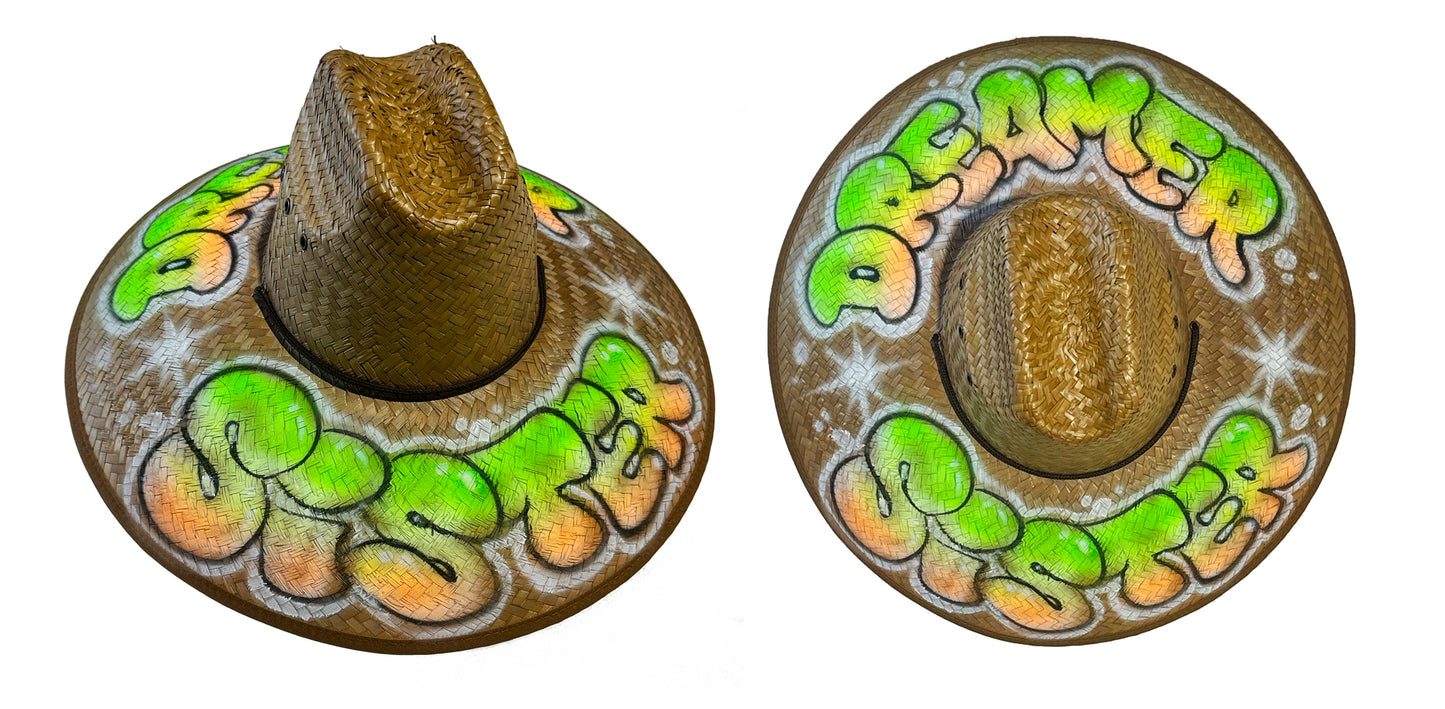 Sister Dreamer Gardening Hat - Green, Yellow, Orange
